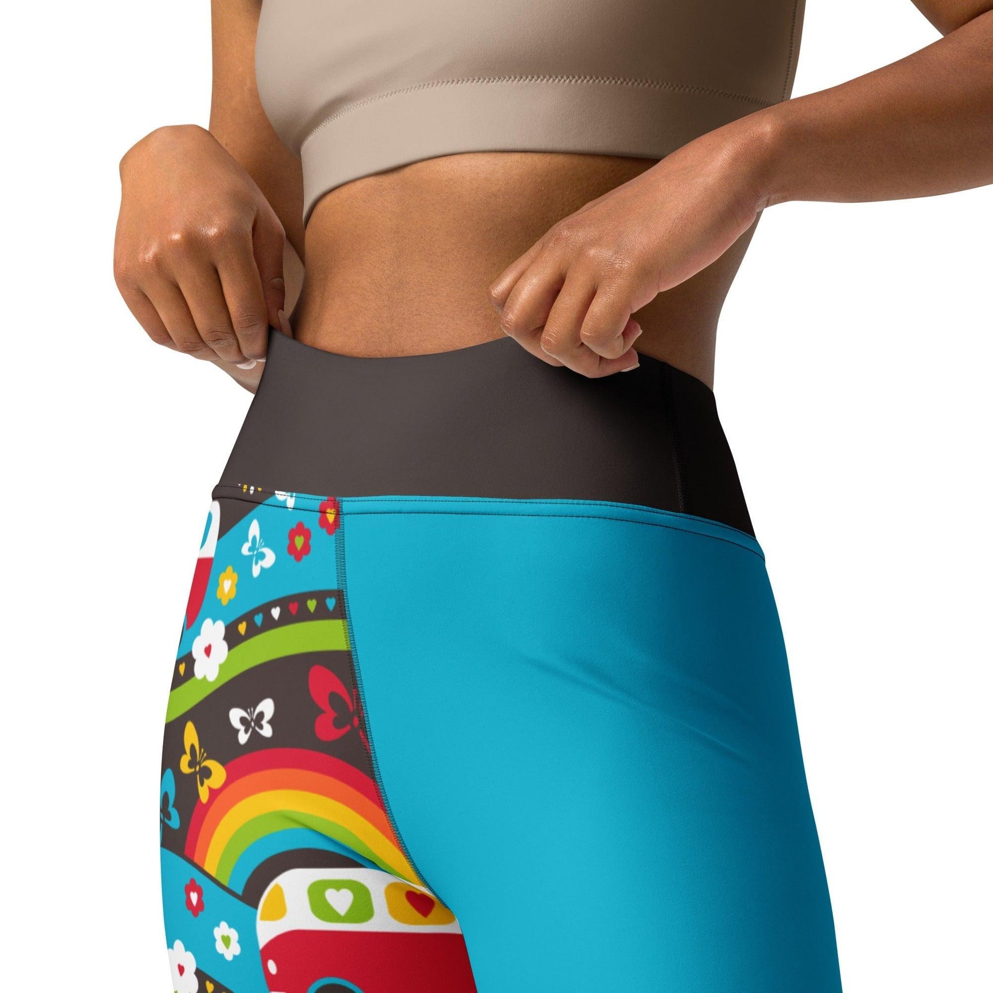 Yoga Leggings - HIPPIE DAY rainbow