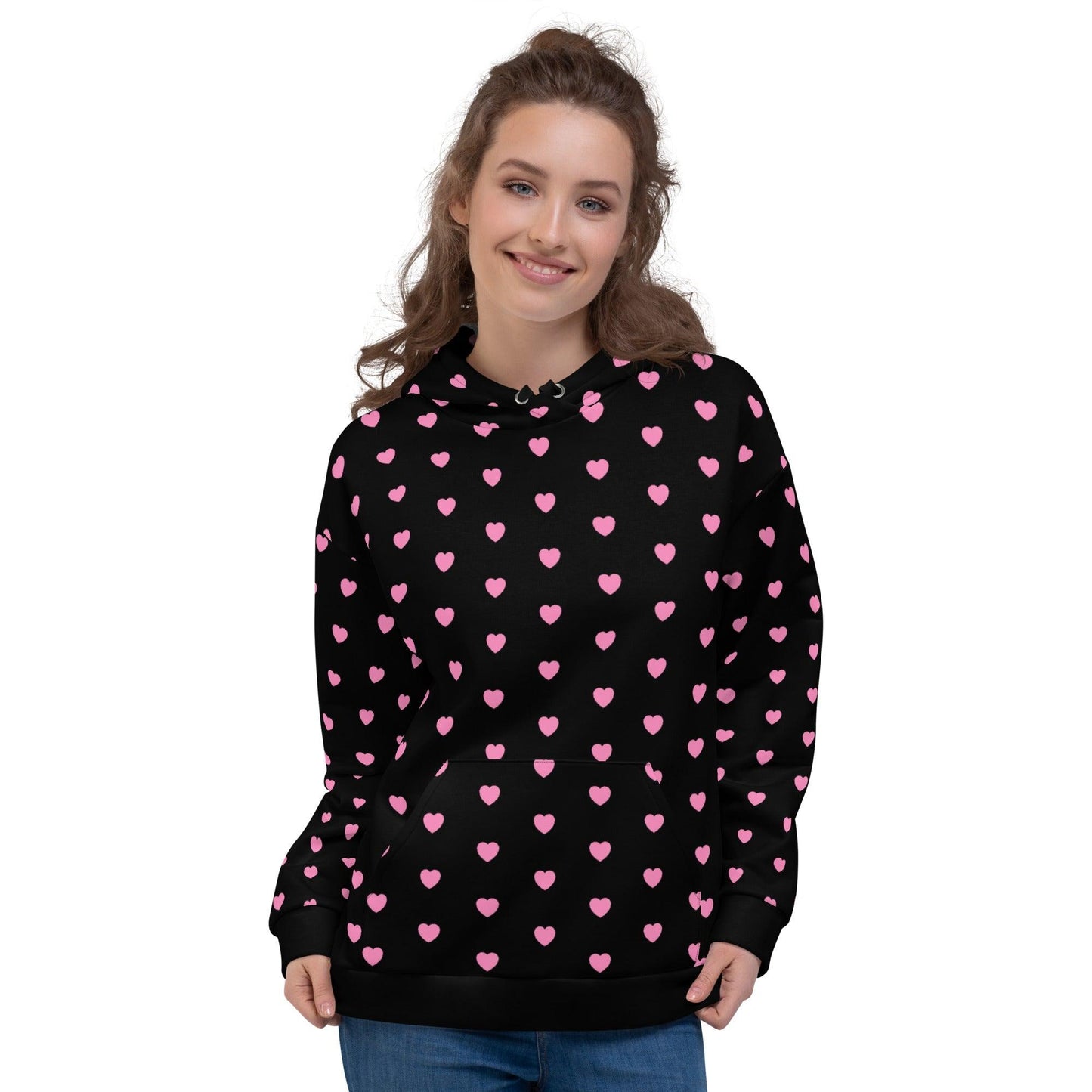 Hoodie - HERTTAHOUND HEARTS pink