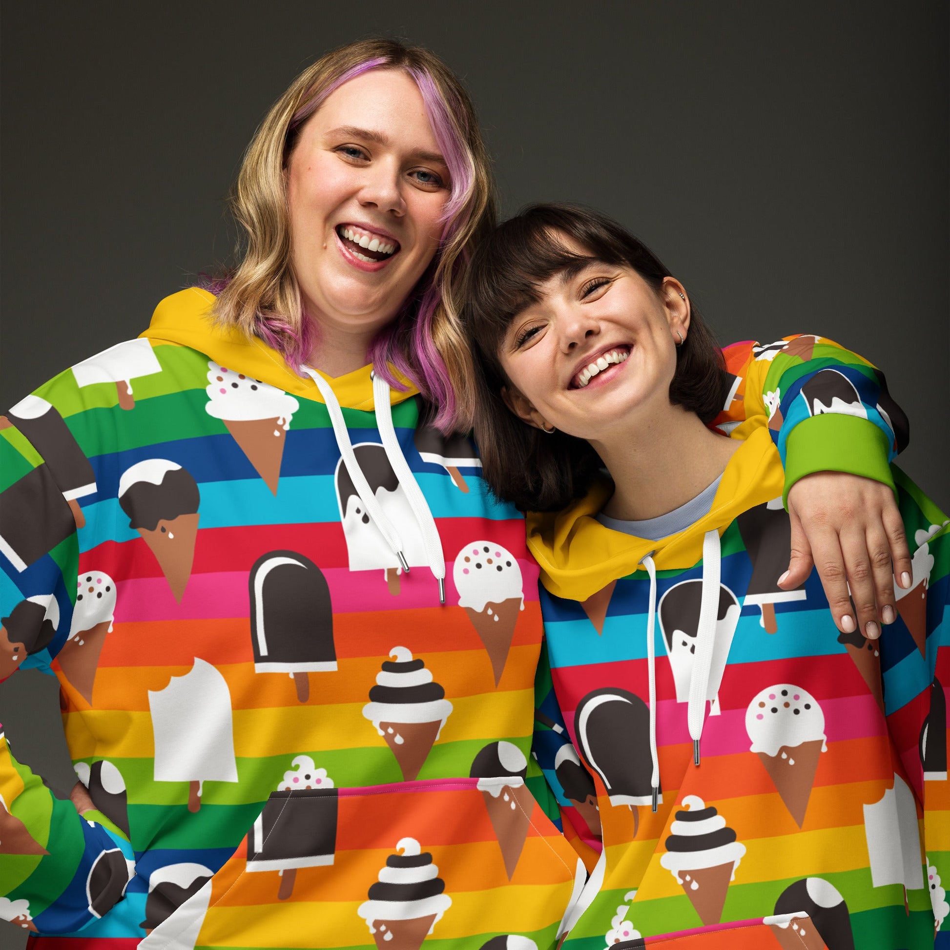 Hoodie - JÄDE rainbow