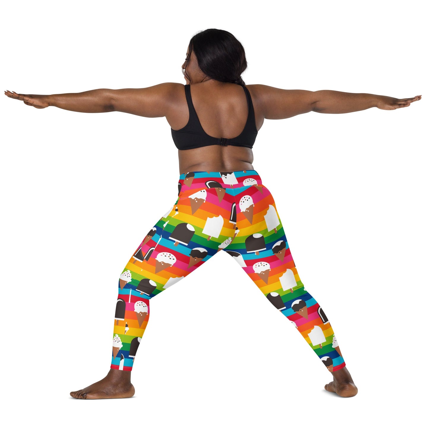 Leggings with pockets - JÄDE rainbow