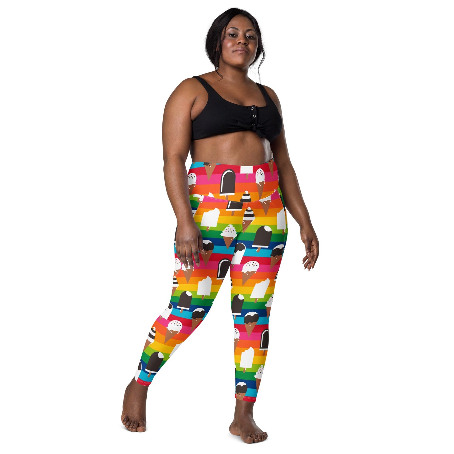 Leggings with pockets - JÄDE rainbow