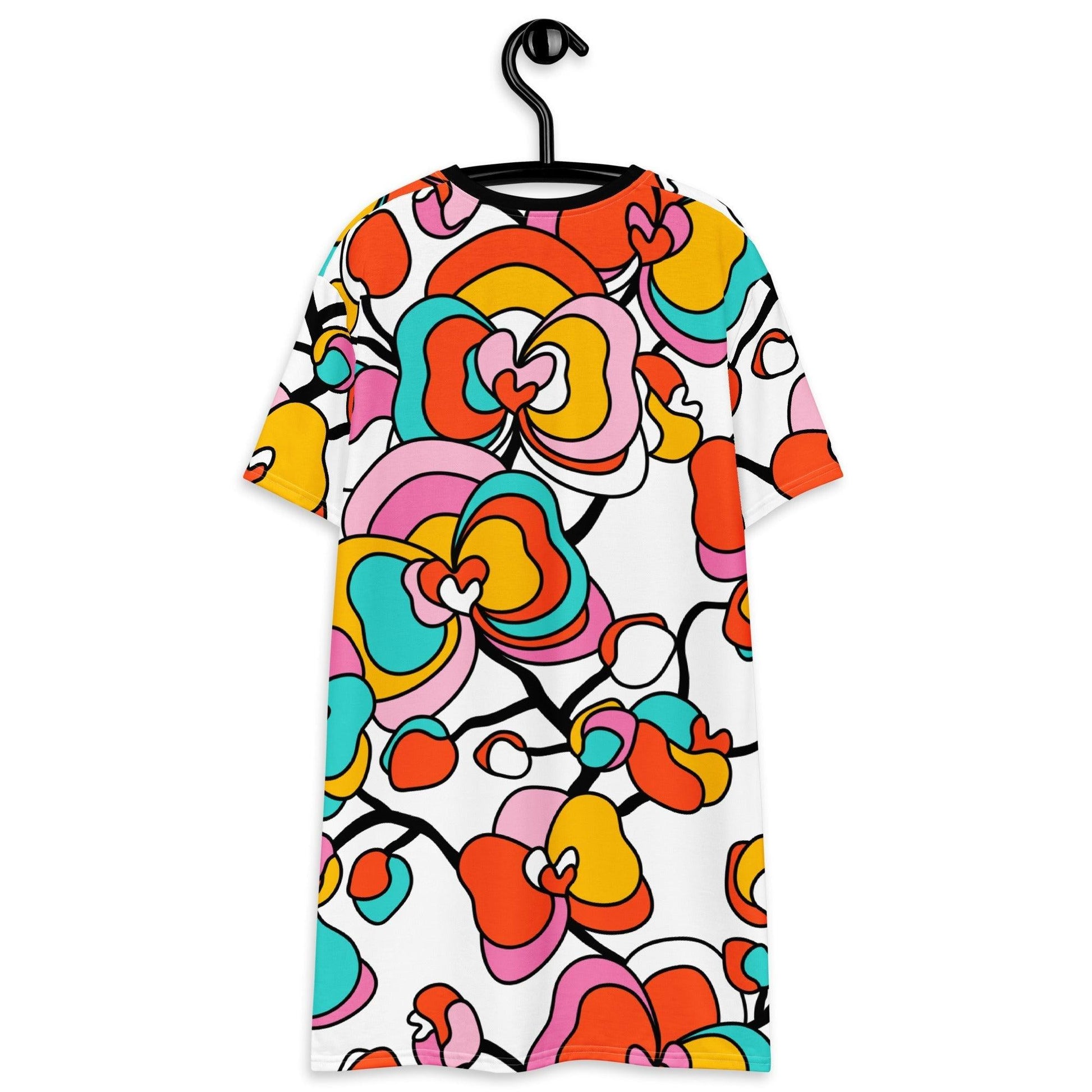 T-shirt dress - JUBILEE white - Groovy bloom print