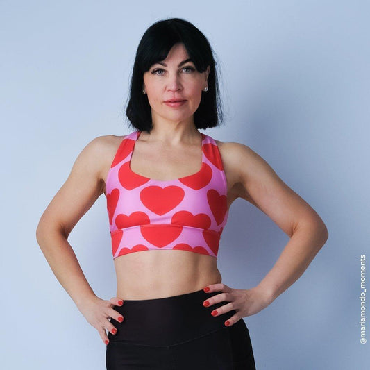 Sports Bra - ELLIE LOVE red | SHALMIAK