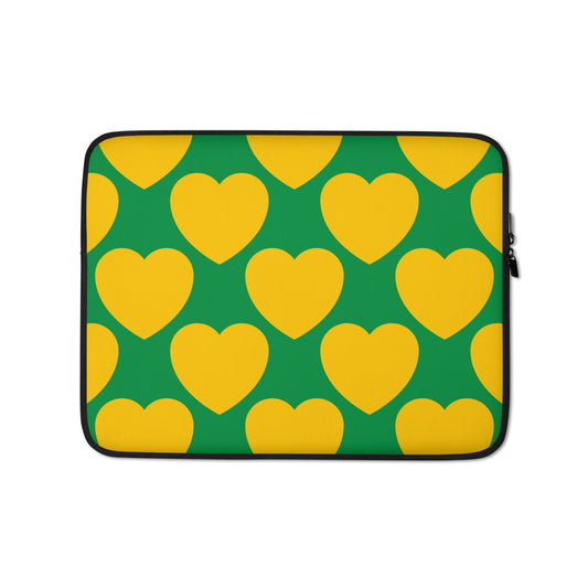 Laptop Sleeve - ELLIE LOVE green | SHALMIAK