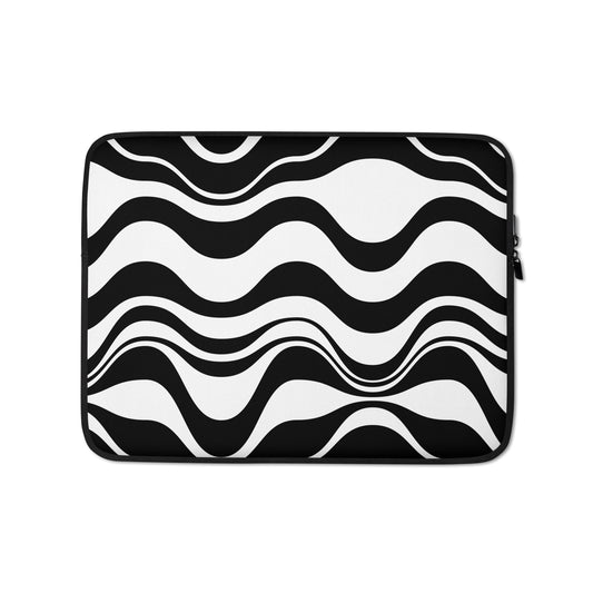 Laptop Sleeve - ENERGY WAVES black | SHALMIAK