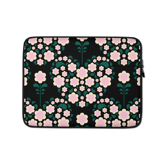 Laptop Sleeve - HEARTBEAT pink black | SHALMIAK