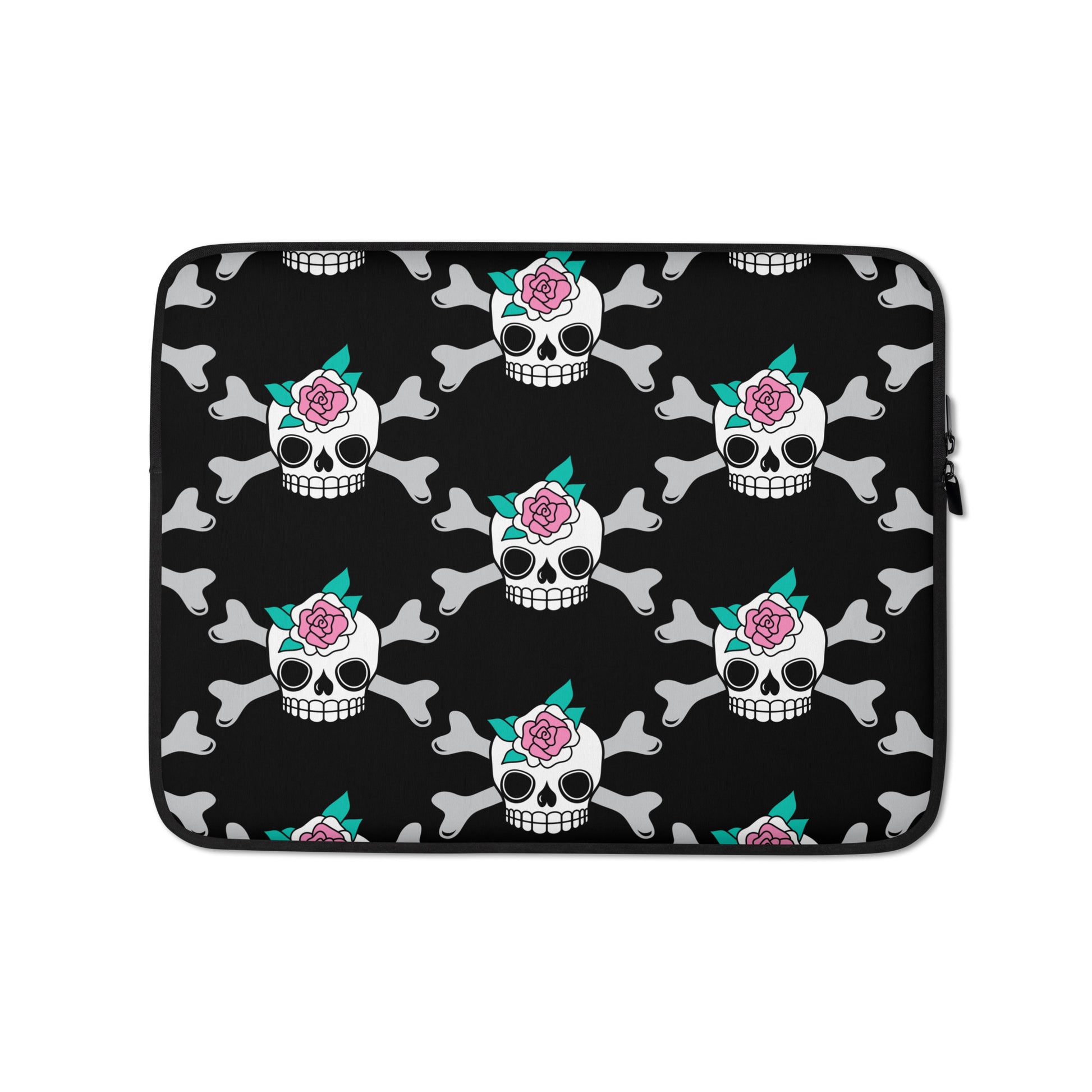 Laptop Sleeve - SKULLROSE black | SHALMIAK