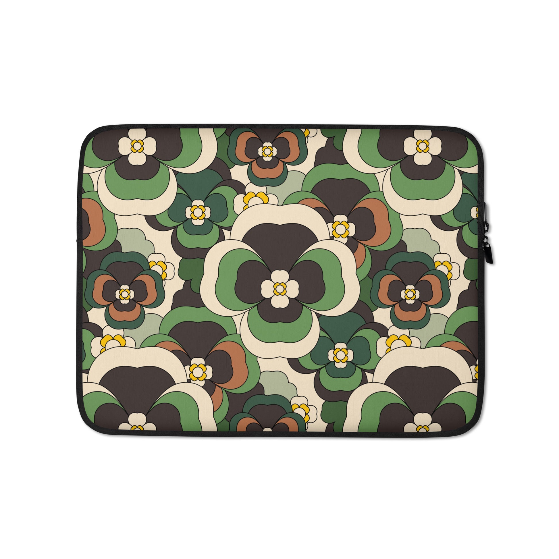 Laptop Sleeve - PANSY FANTASY green | SHALMIAK