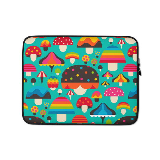 Laptop Sleeve - MUSHROOM MANIA mint | SHALMIAK
