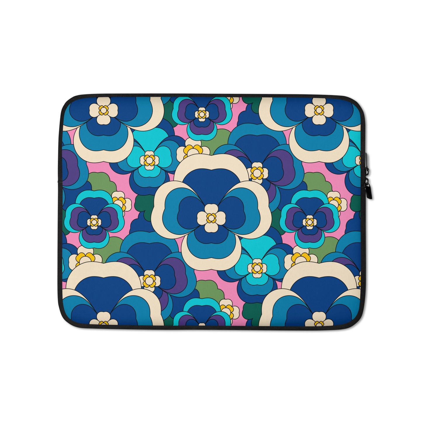 Laptop Sleeve - PANSY FANTASY blue pink | SHALMIAK