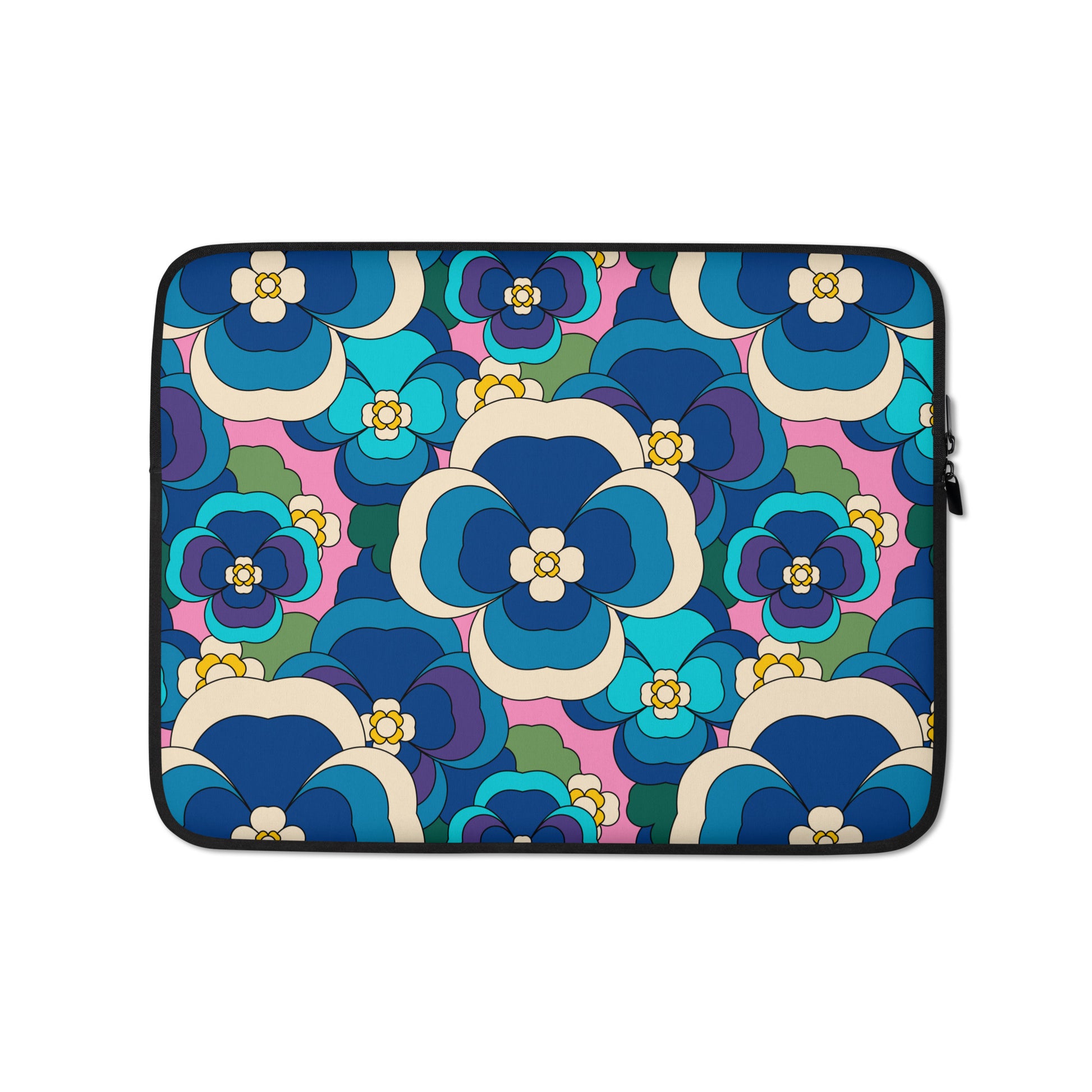 Laptop Sleeve - PANSY FANTASY blue pink | SHALMIAK