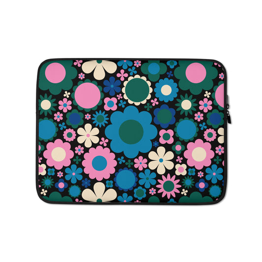 Laptop Sleeve - BLOOMPOP blue | SHALMIAK