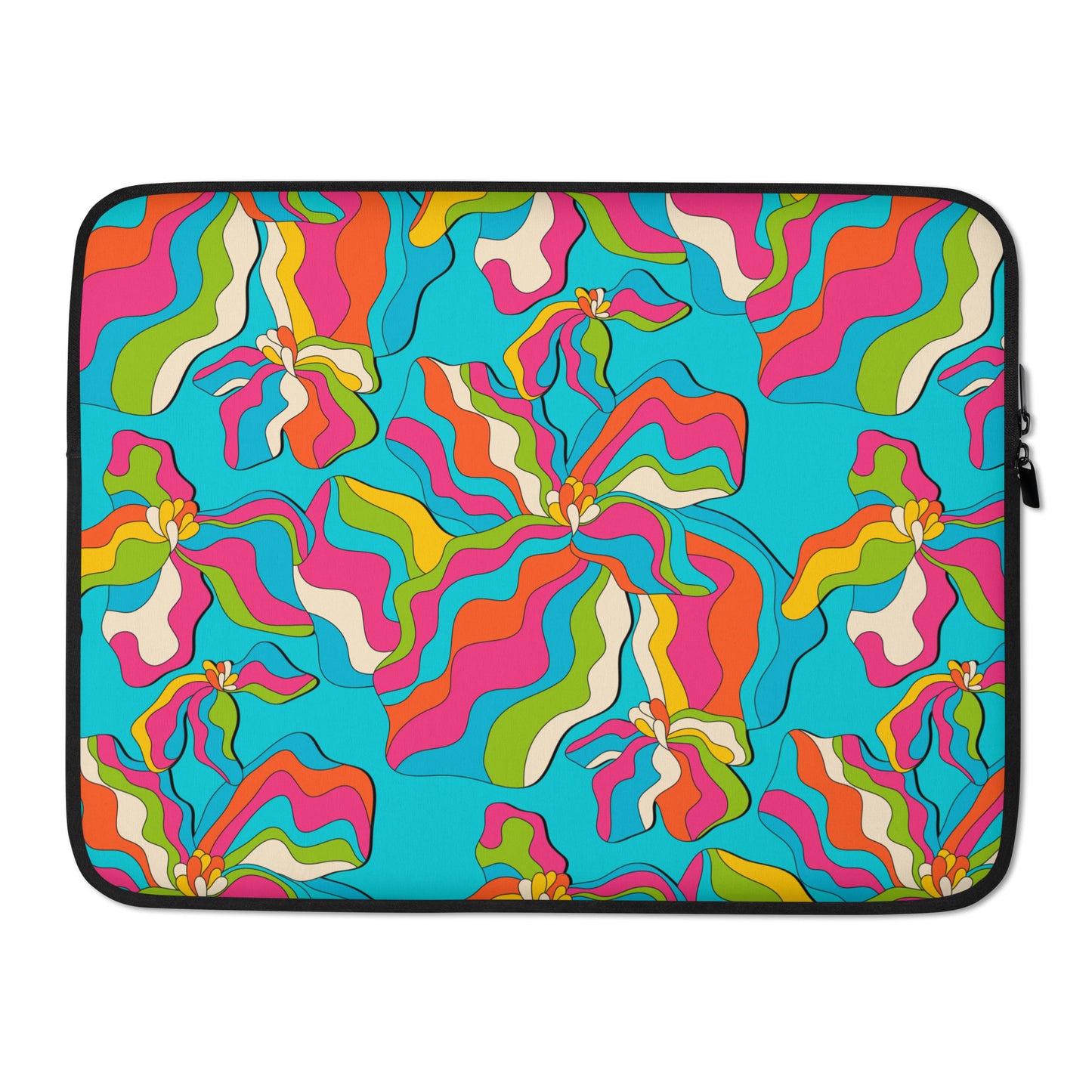Laptop Sleeve - SASSY IRIS turquoise | SHALMIAK