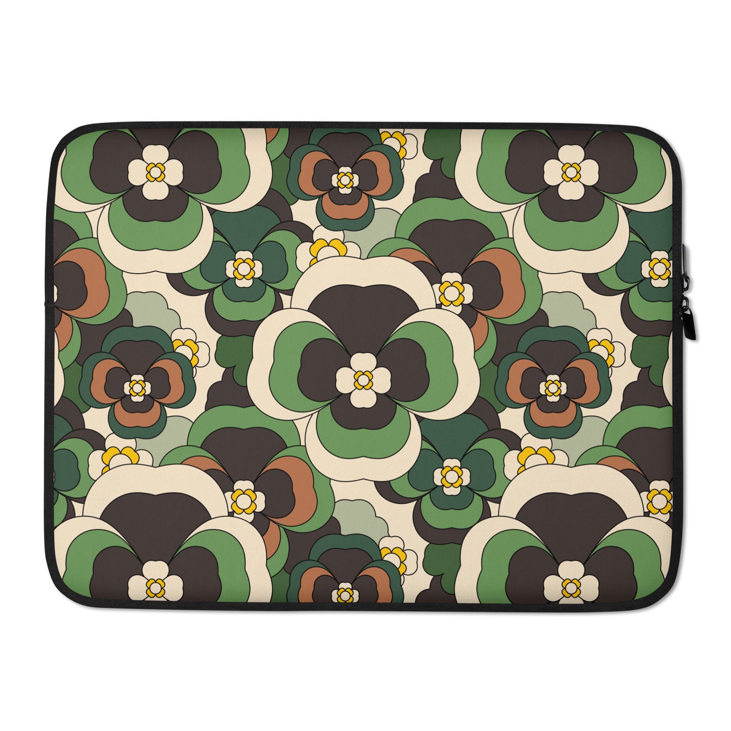 Laptop Sleeve - PANSY FANTASY green | SHALMIAK