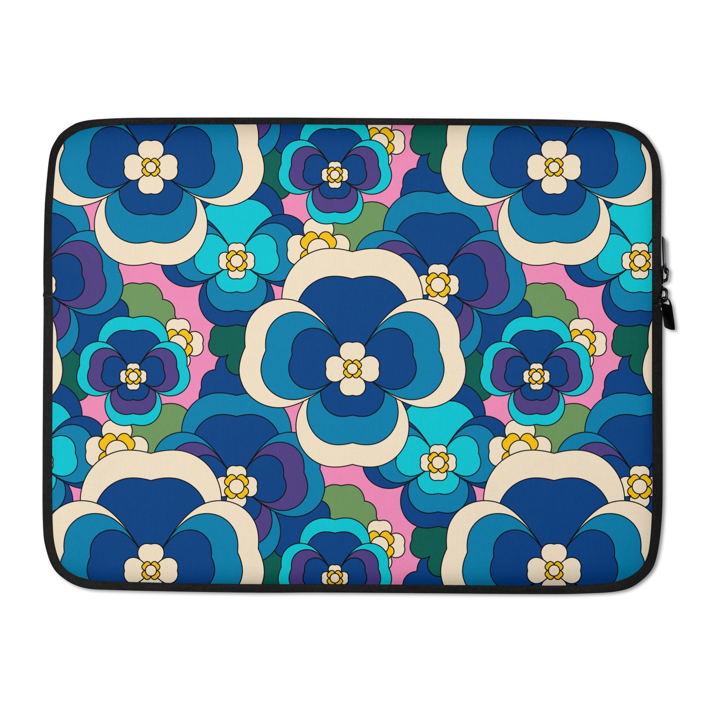 Laptop Sleeve - PANSY FANTASY blue pink | SHALMIAK