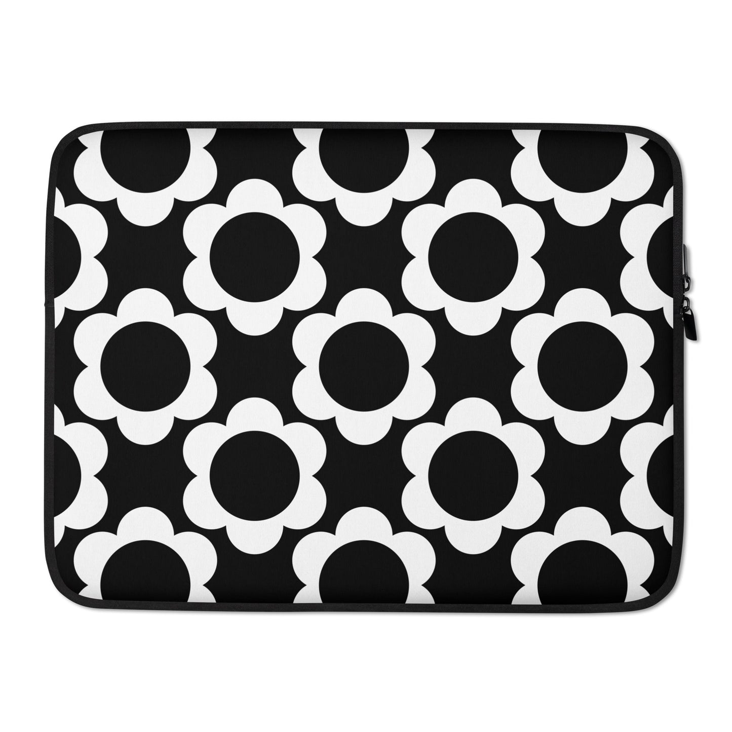 Laptop sleeve - ELLIE black - Classic floral print 15″