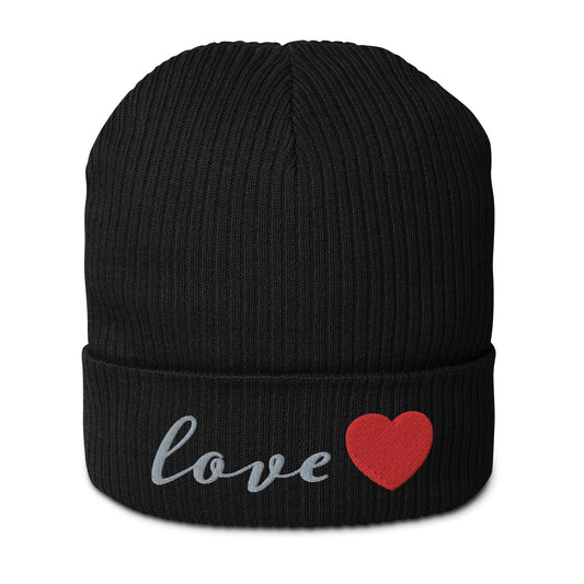 Beanie - love <3 Black