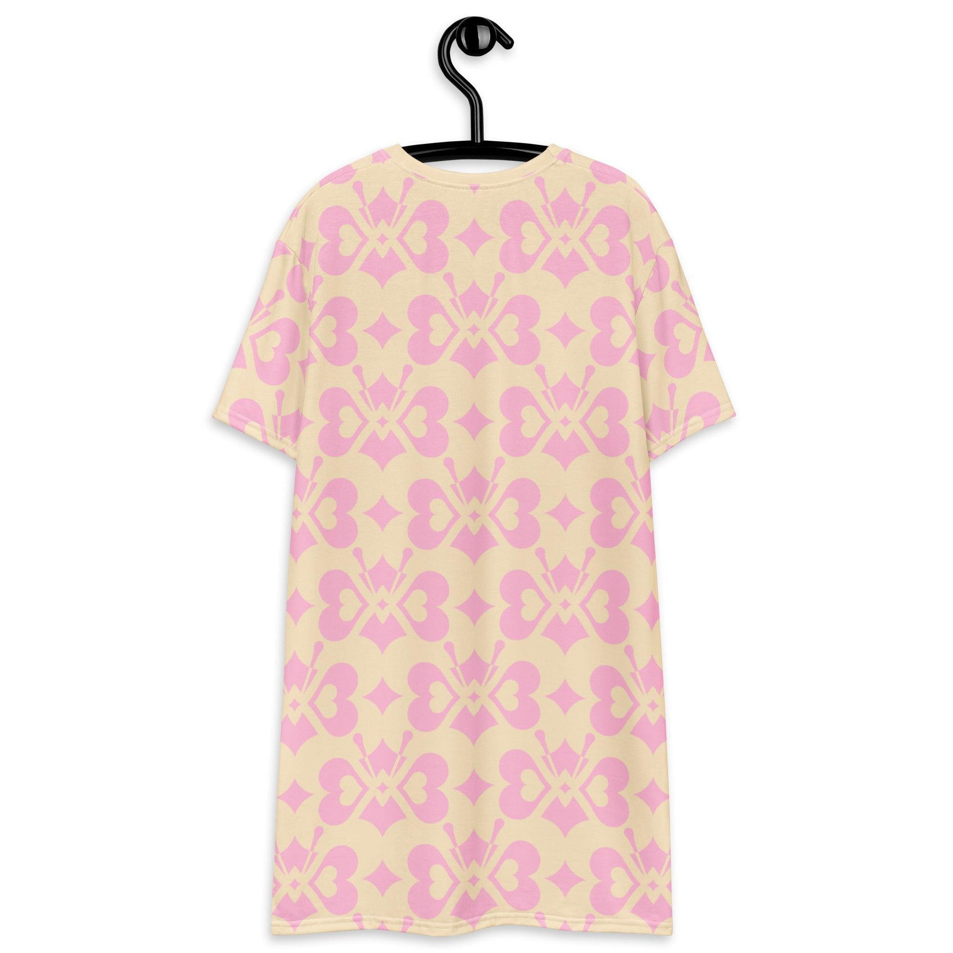T-Shirt Dress - LOVE BUTTERFLY tenderpink