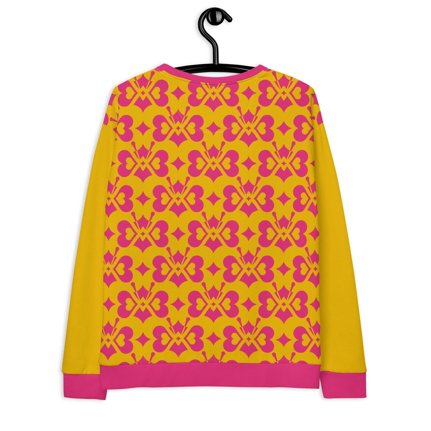 Sweatshirt - LOVE BUTTERFLY yellow pink