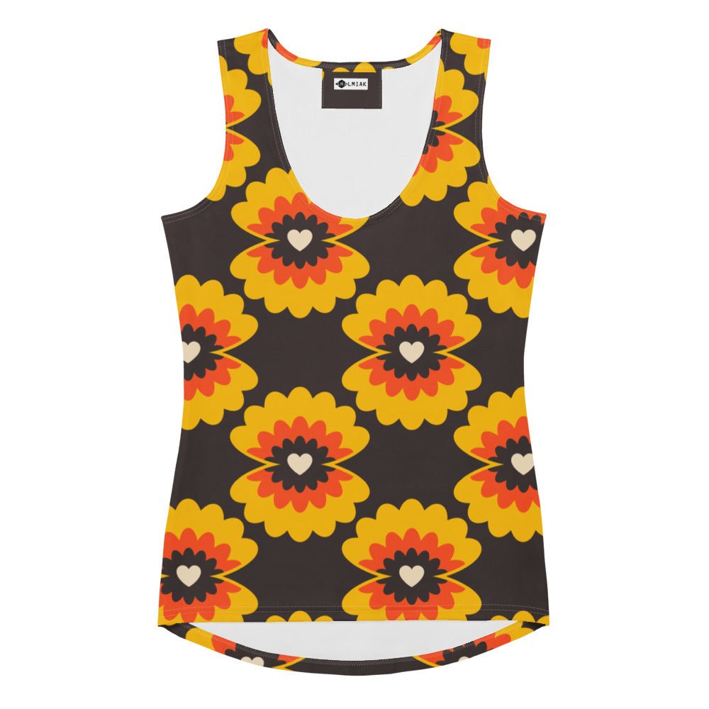 Tank Top - LOVE PEARL orange brown
