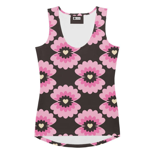 Tank Top - LOVE PEARL pink brown