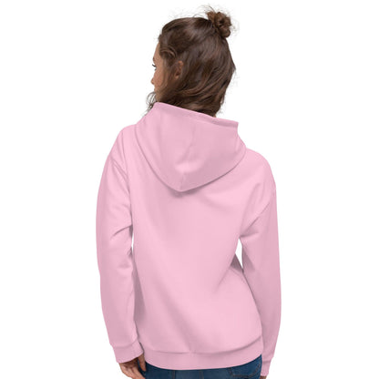 Hoodie - MAGICAT pink (just cat) - Black cats and flowers print