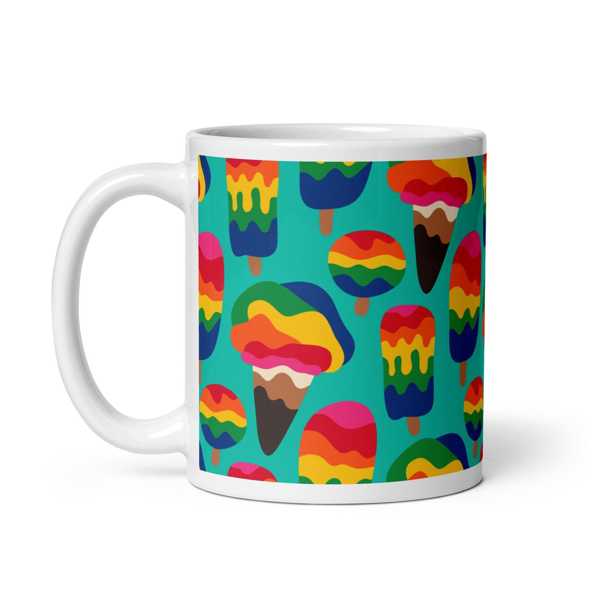 Mug - MANIC ICE mint - Bold ice cream print