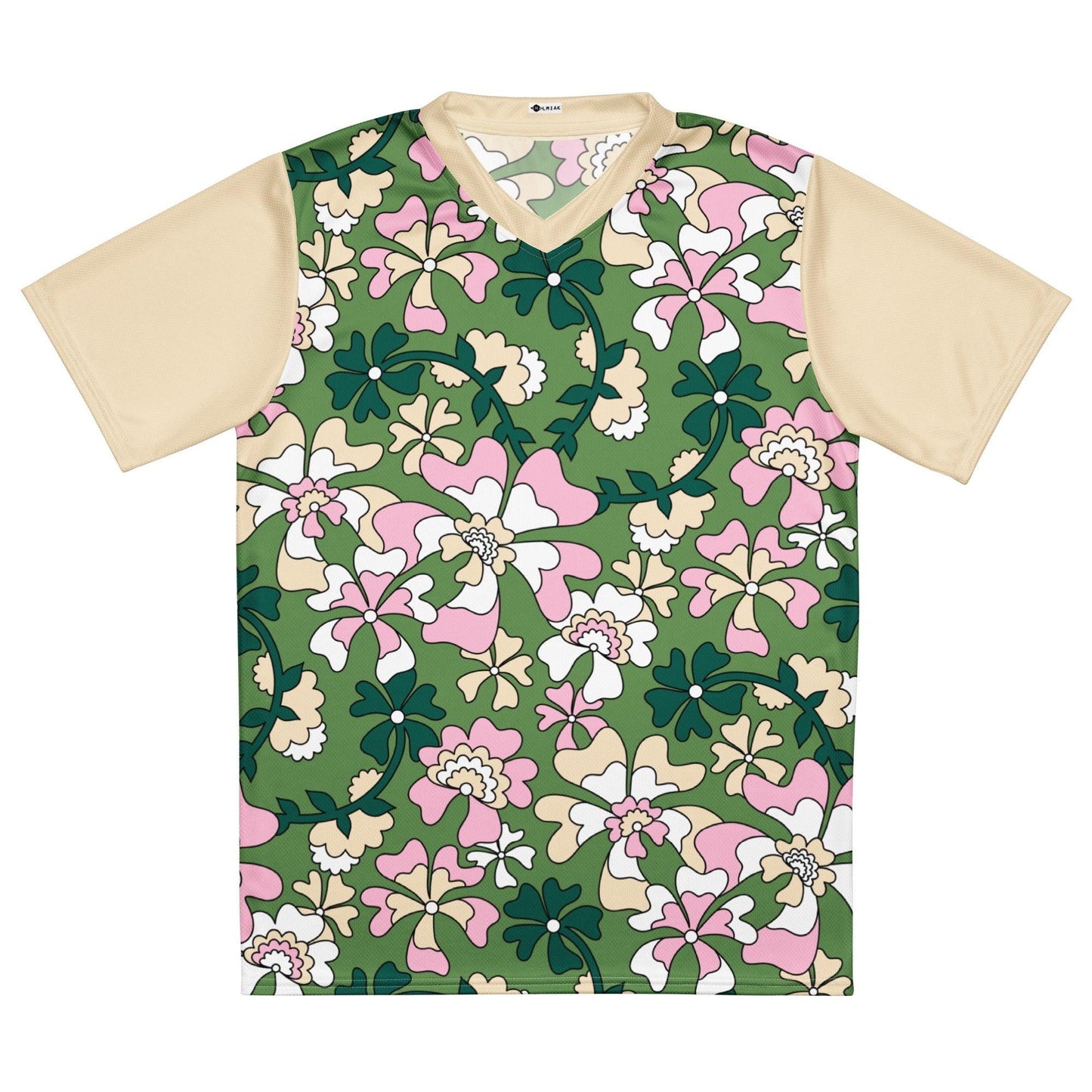 Sports Jersey - MISS PENNY green - Timeless floral print 6XL