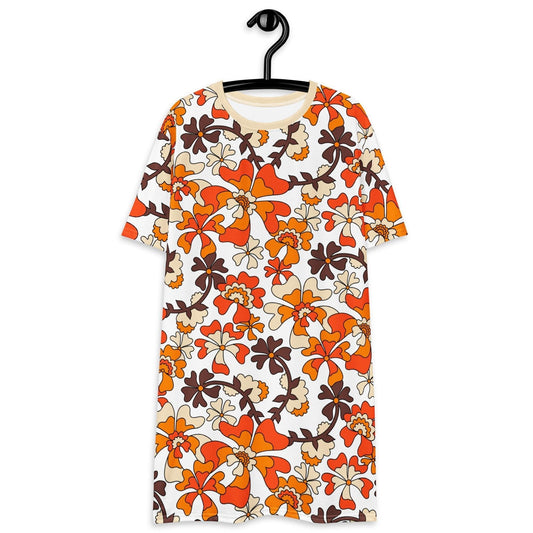 T-Shirt Dress - MISS PENNY orange white