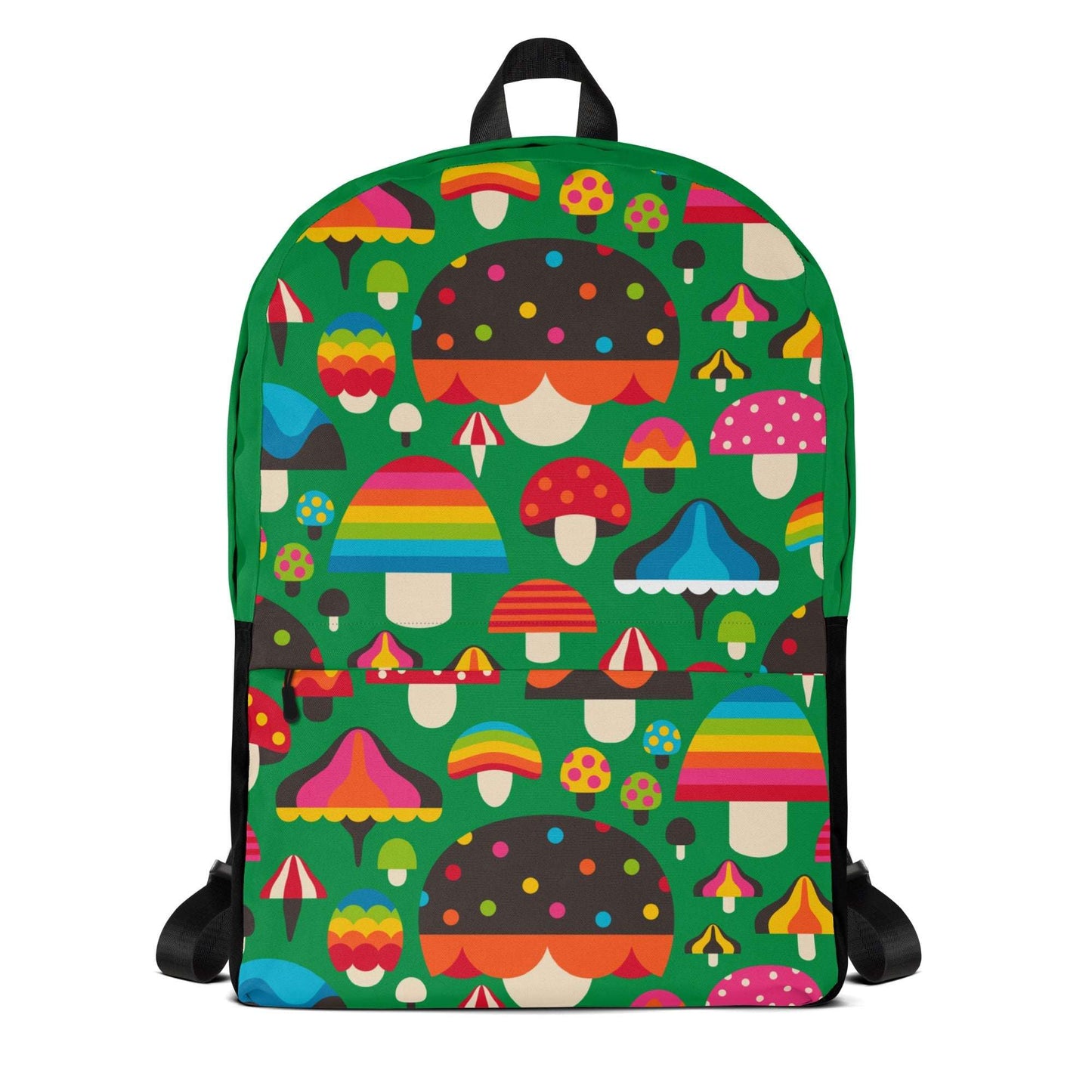 Backpack - MUSHROOM MANIA green - Colorful mushroom print Default Title
