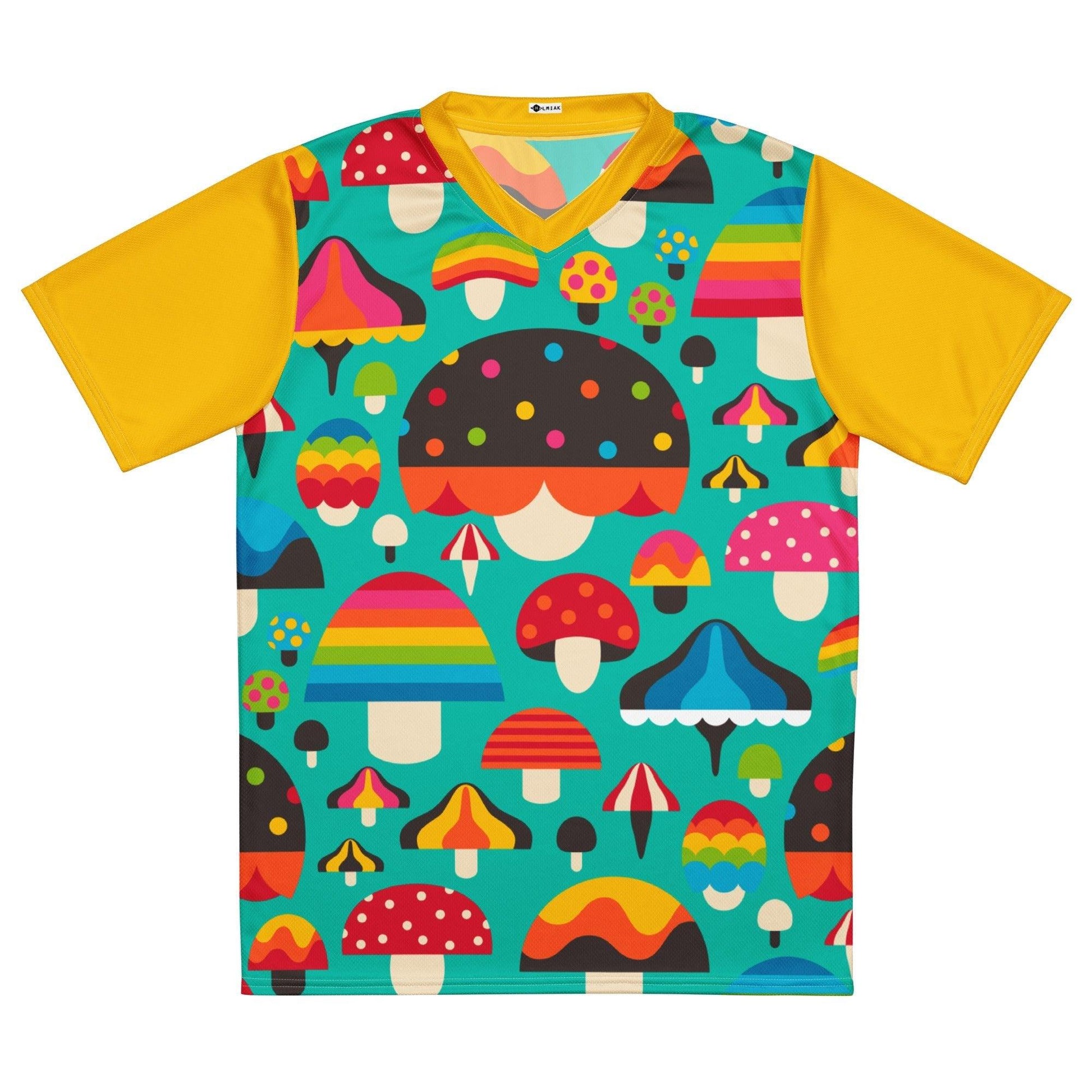 Sports Jersey - MUSHROOM MANIA mint - Colorful mushroom print