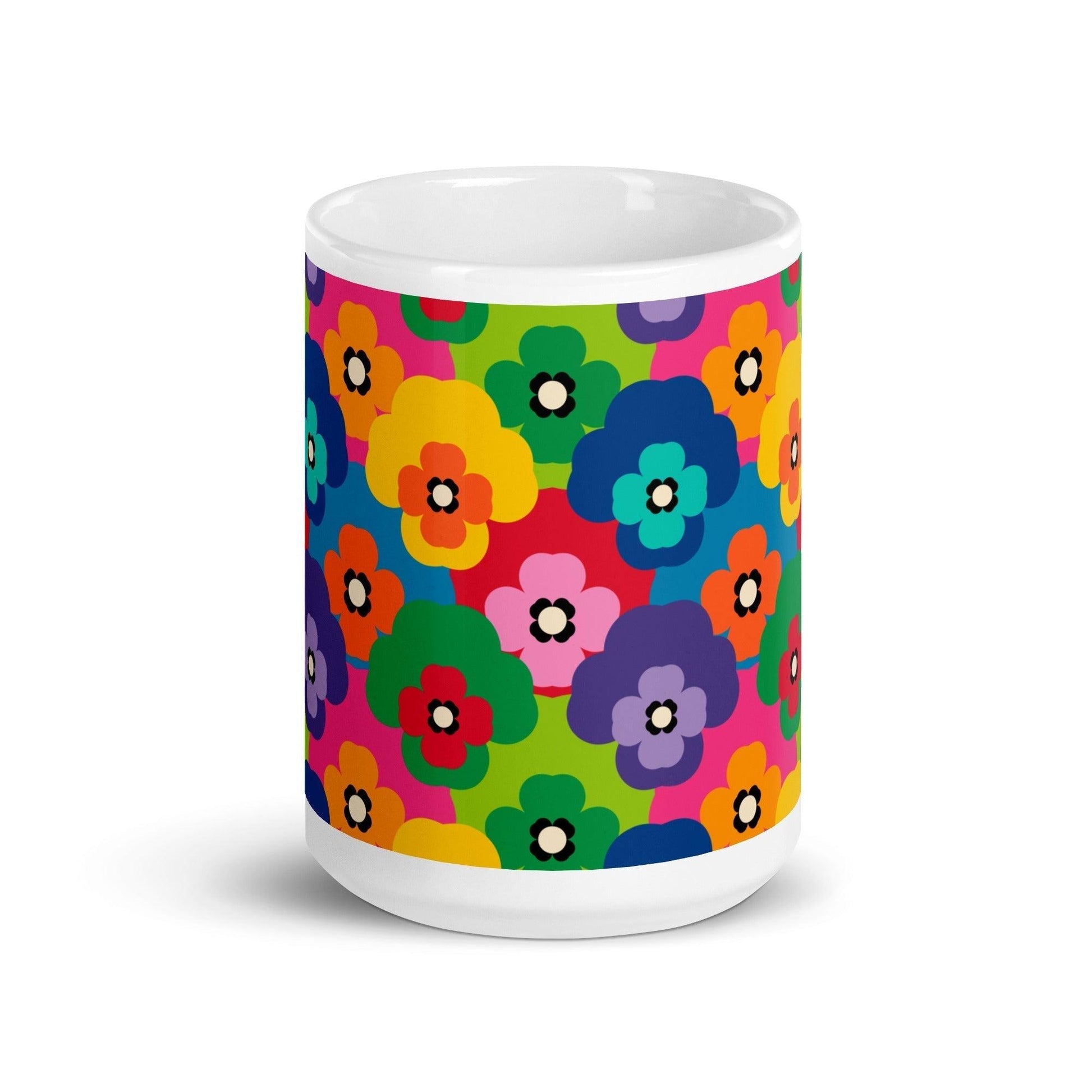 Mug - PANSY FAB - Colorful pansy flower print