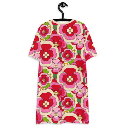 T-Shirt Dress - PANSY FANTASY pink