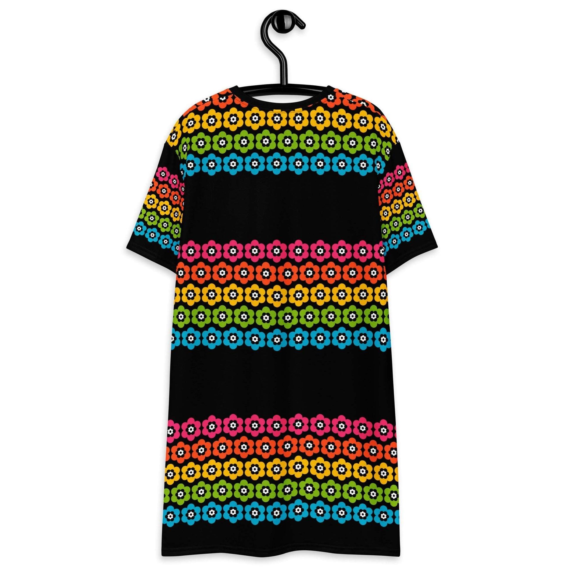 T-Shirt Dress - PEACOCK BLOOM happy