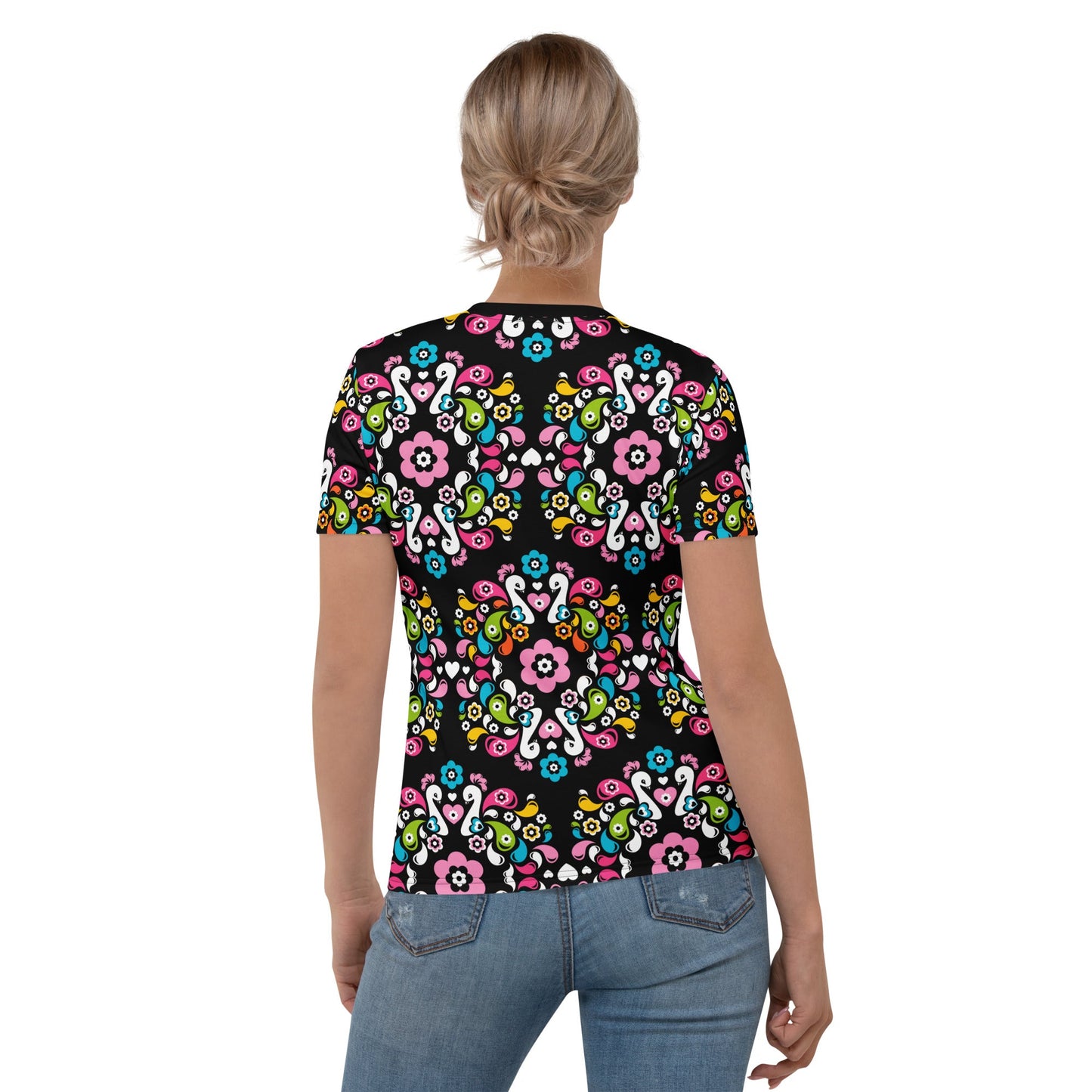 Woman's T-Shirt - PEACOCK LOVE happy
