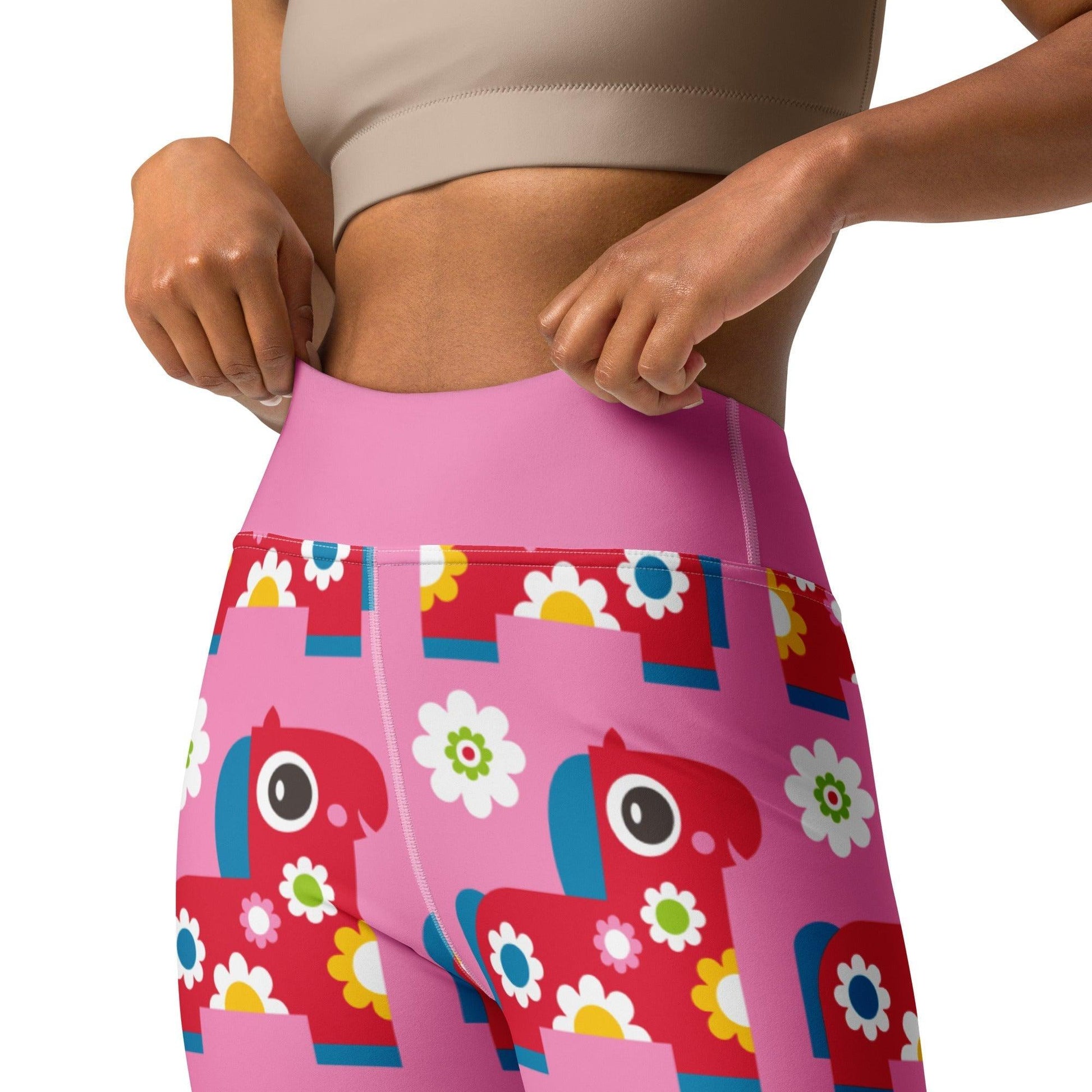 Yoga Leggings -2- PONY BLOOM pink