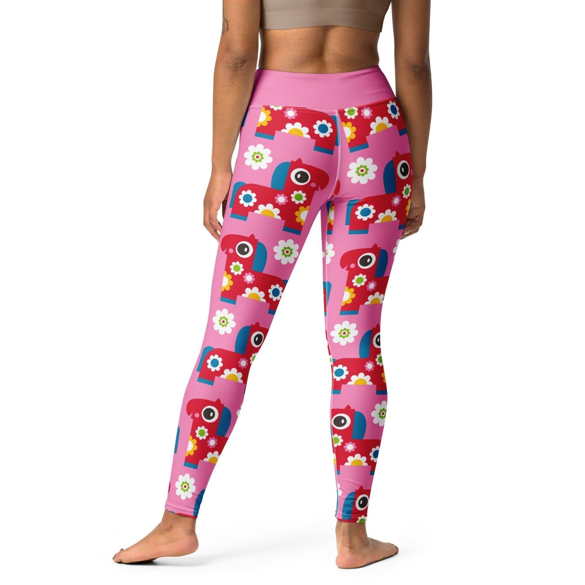 Yoga Leggings -2- PONY BLOOM pink