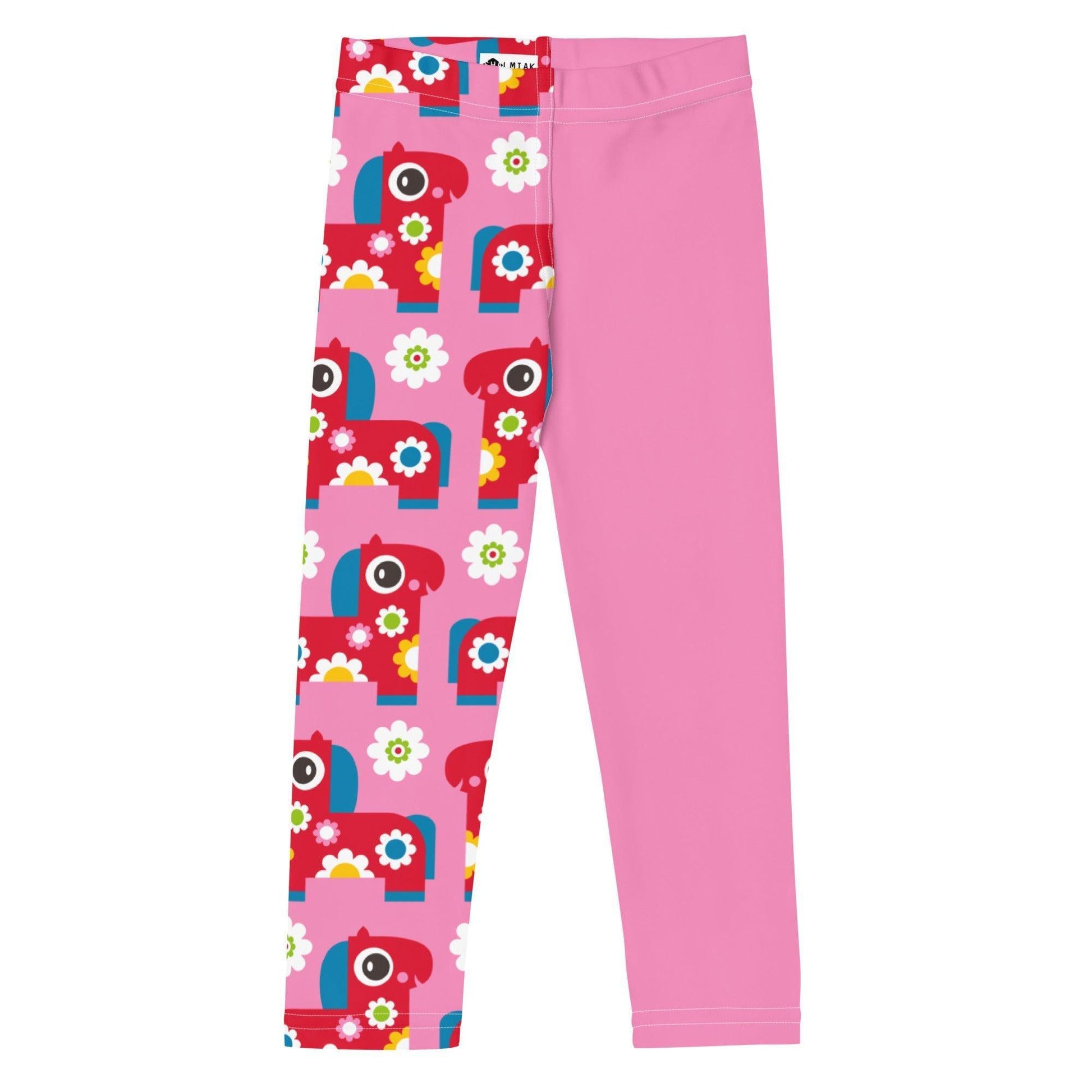 Kids' Leggings - PONY BLOOM pink