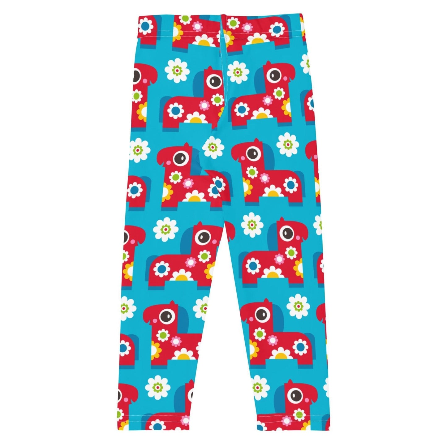 Kids' Leggings -2- PONY BLOOM turquoise