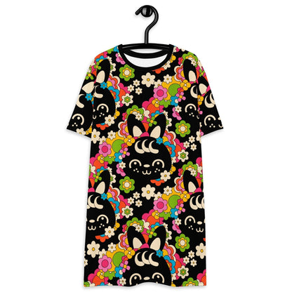 T-Shirt Dress - POPBUNNY black
