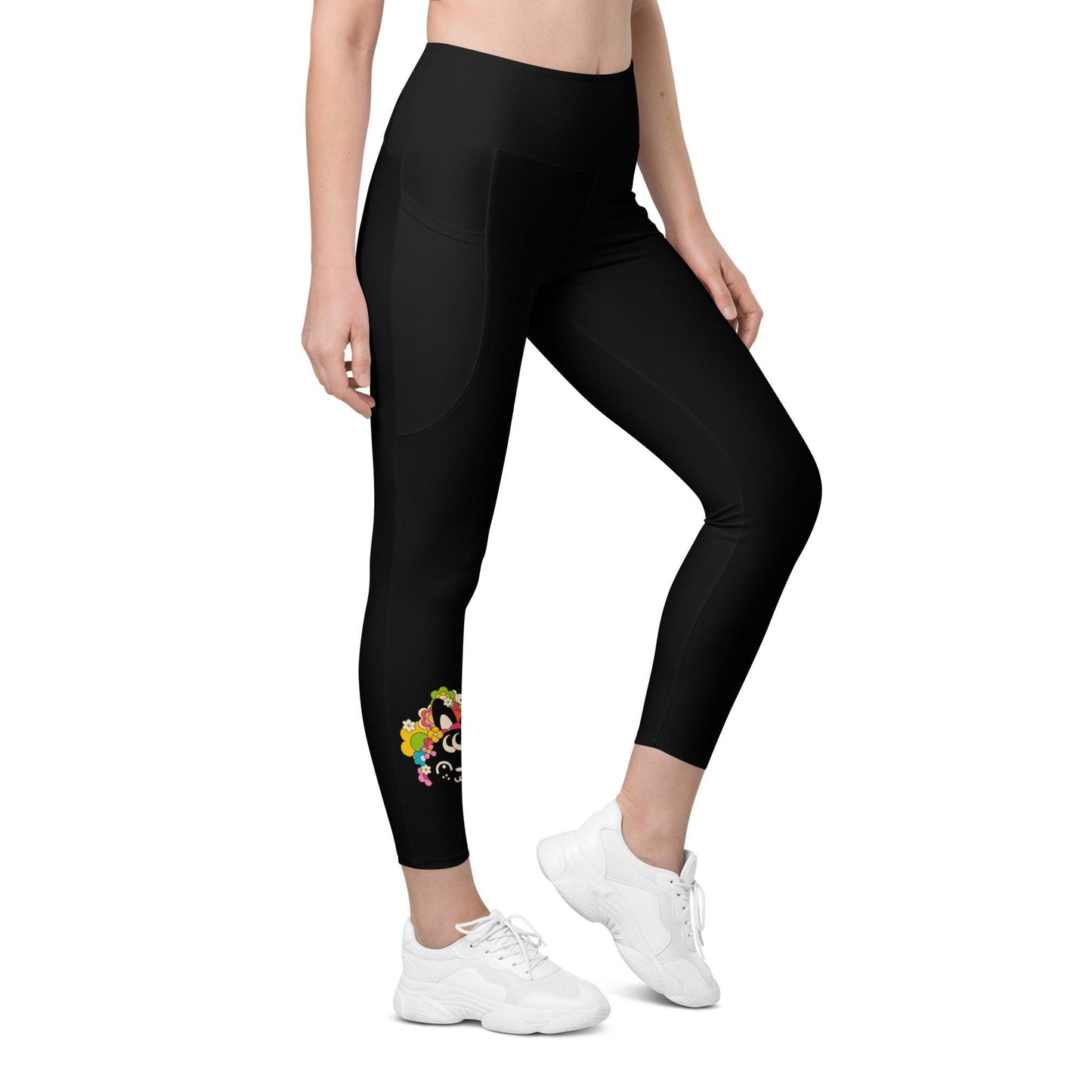 Leggings With Pockets - POPBUNNY in black