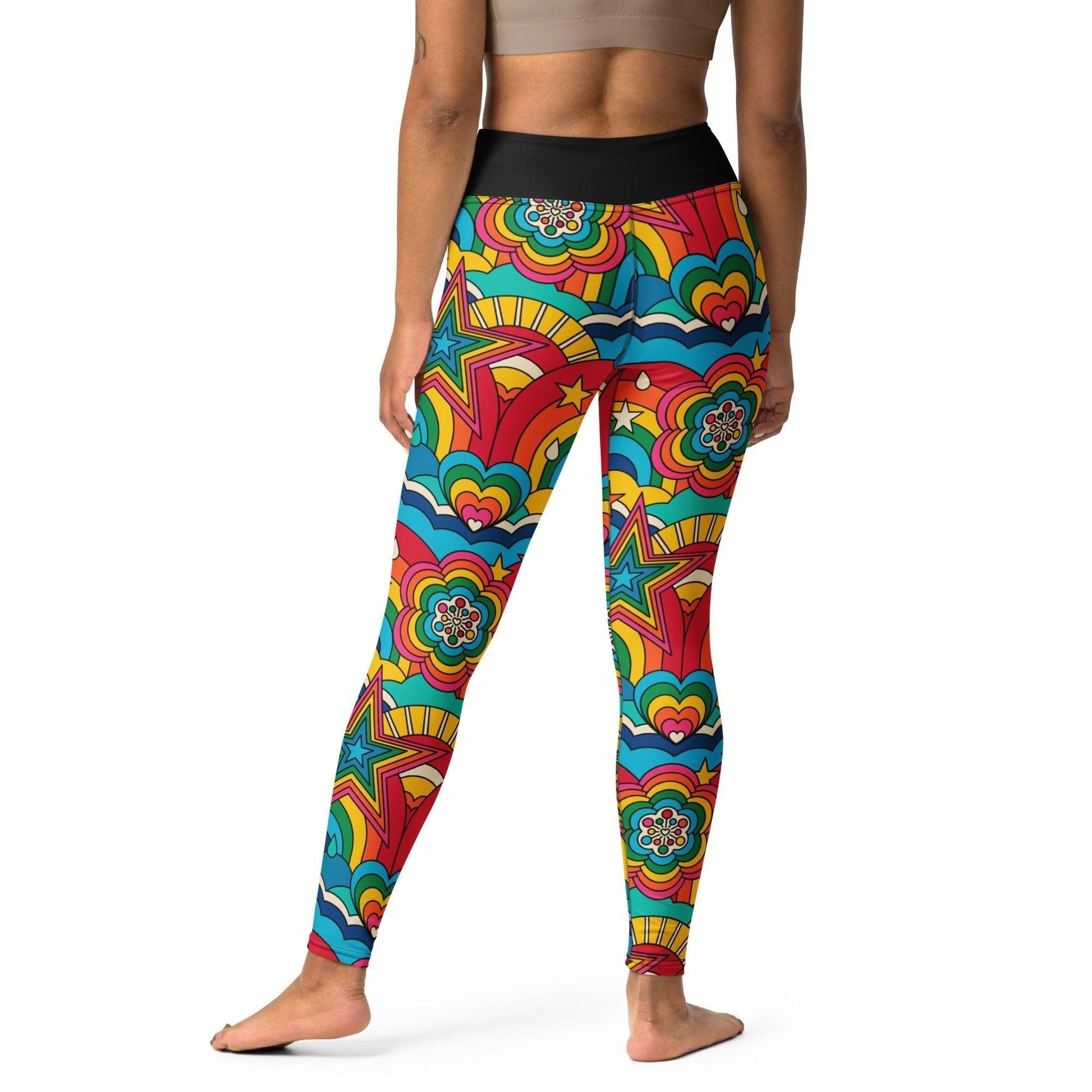 Yoga Leggings -2- RAINBOW RAVE