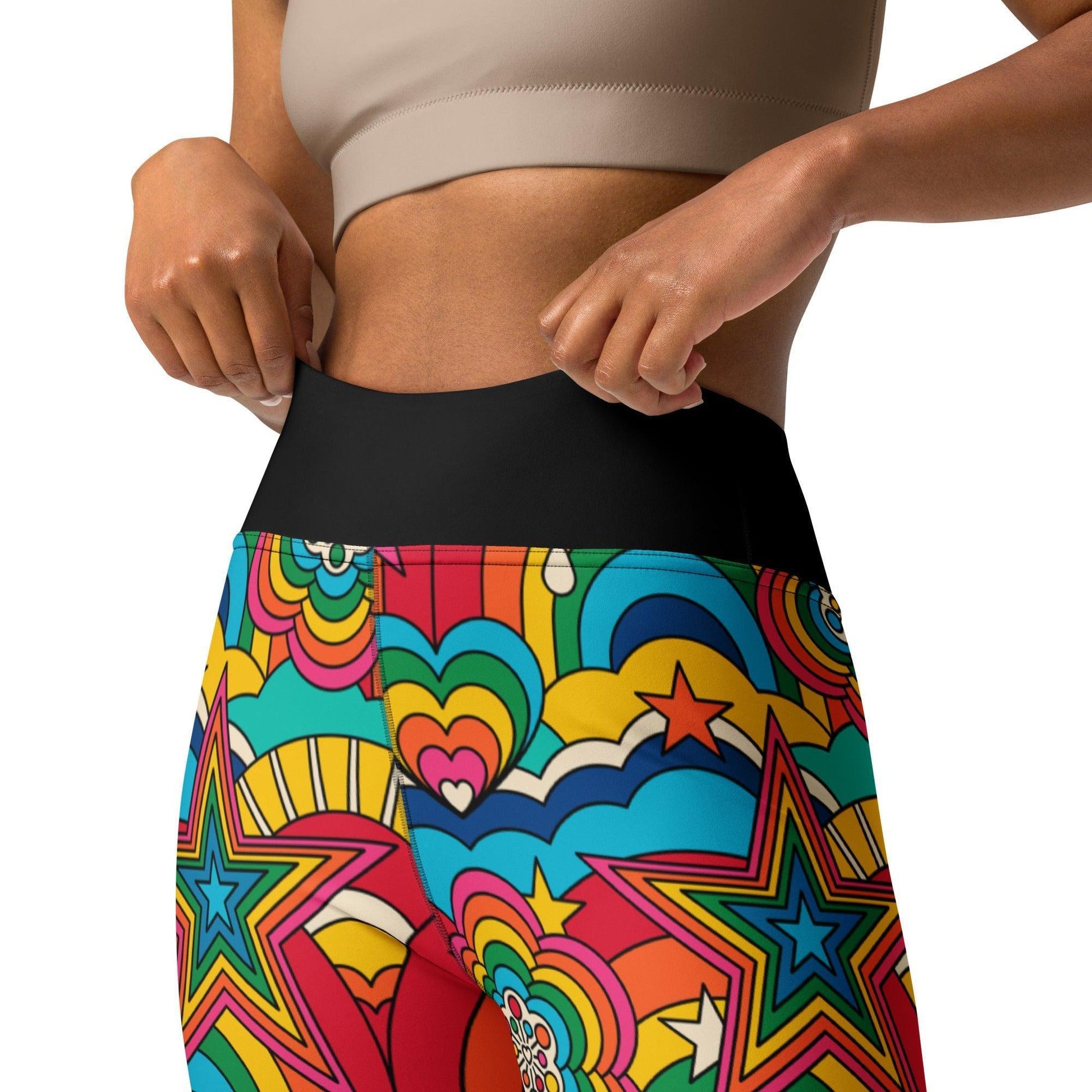 Yoga Leggings -2- RAINBOW RAVE