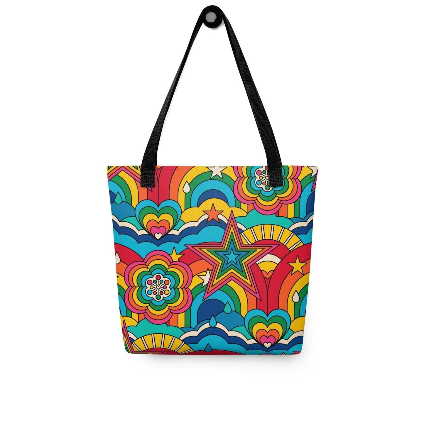 Tote bag - RAINBOW RAVE - Bold rainbow sky print Default Title