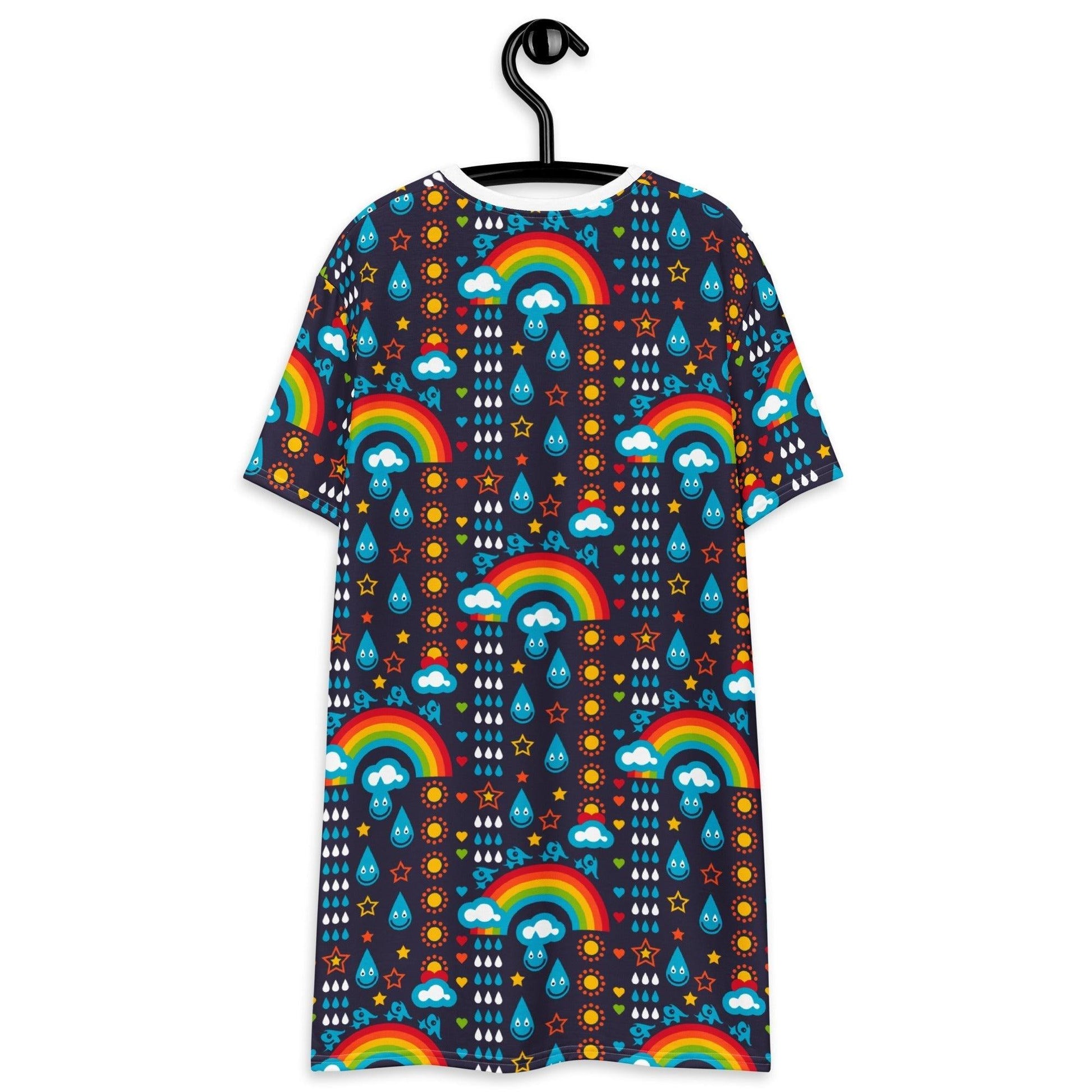 T-Shirt Dress - RAINBOWPHANT blue