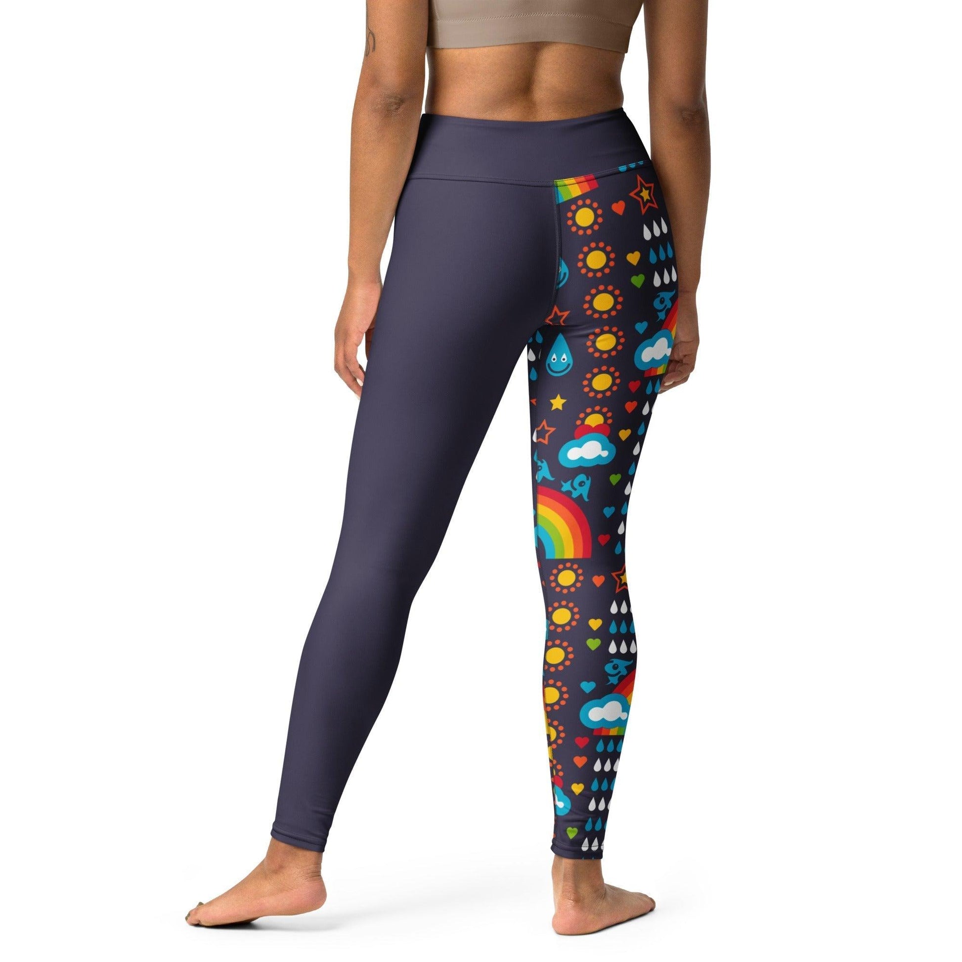 Yoga Leggings - RAINBOWPHANT blue