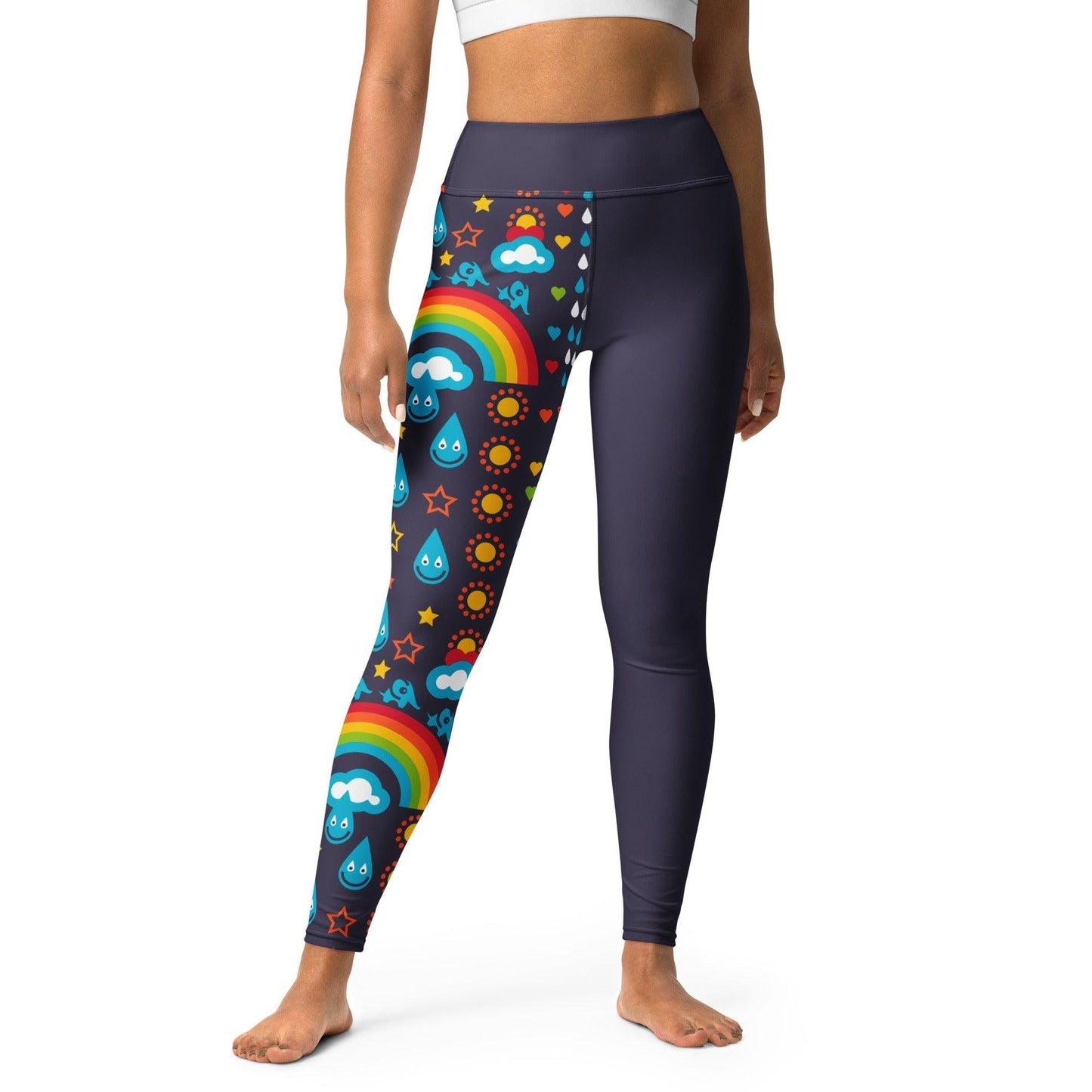 Yoga Leggings - RAINBOWPHANT blue