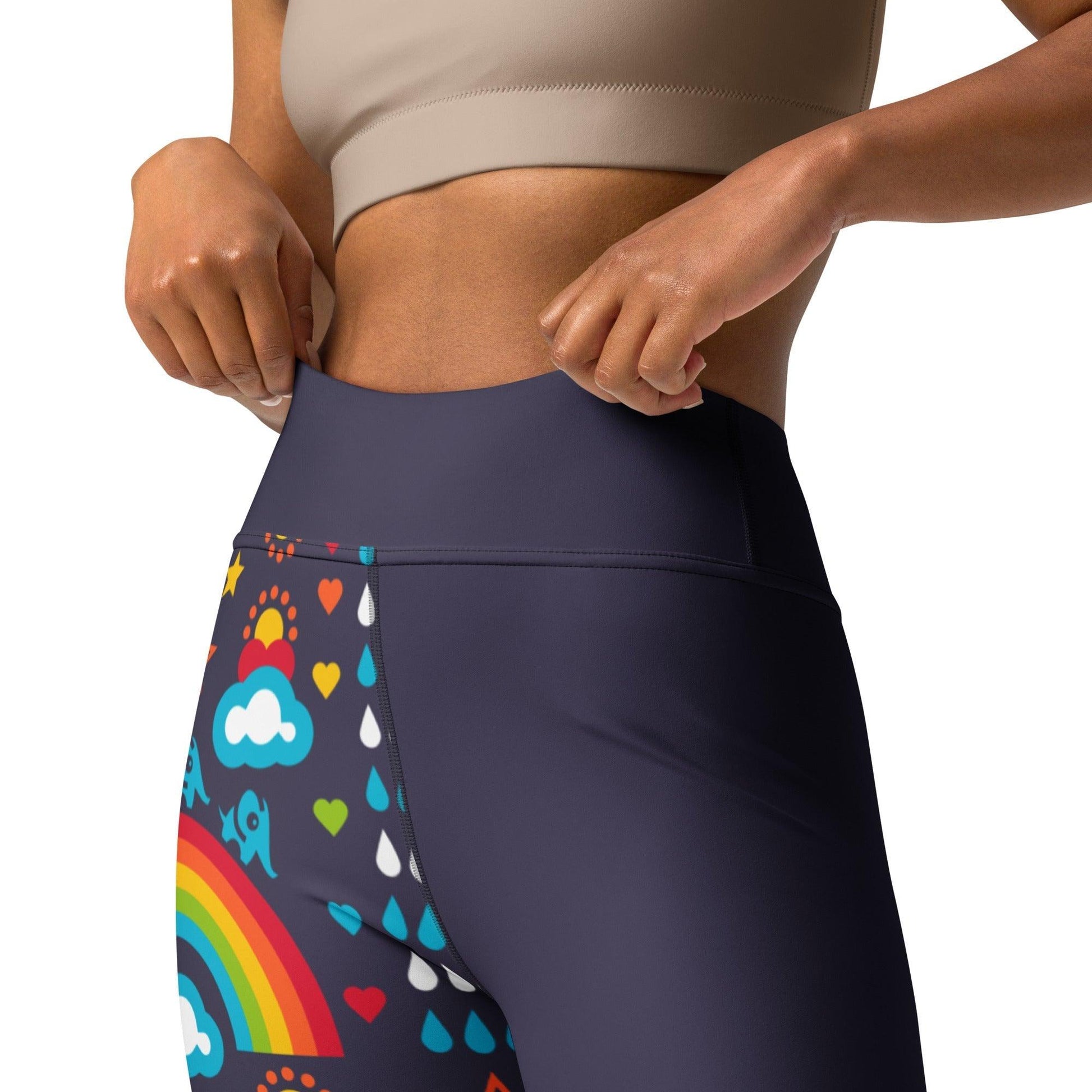 Yoga Leggings - RAINBOWPHANT blue