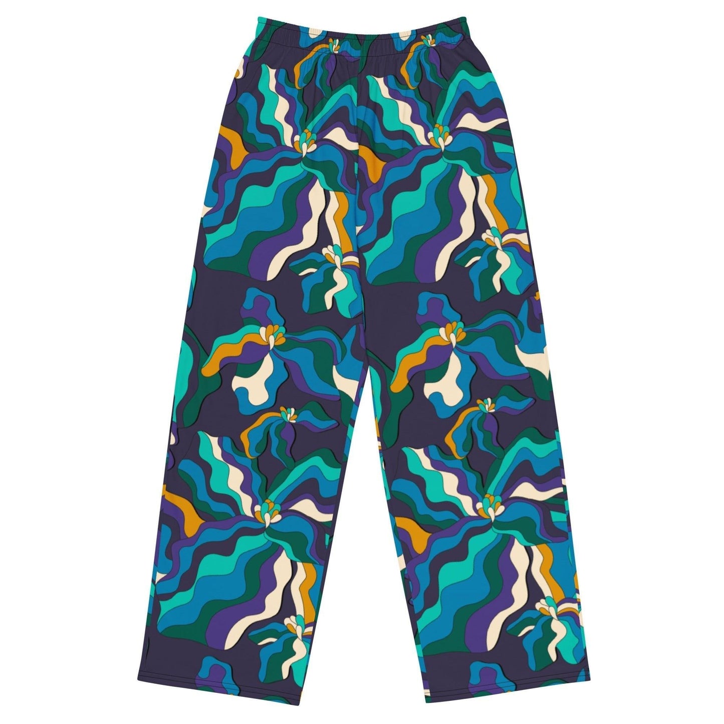 Pants - SASSY IRIS purple - Bold iris flower print 6XL
