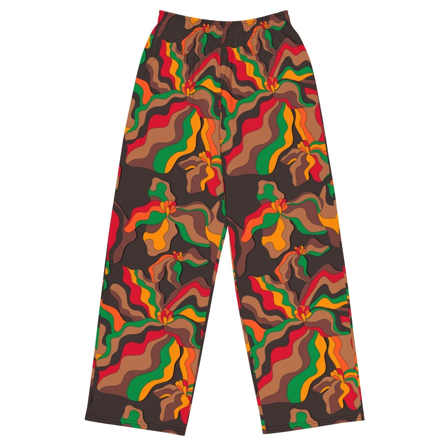 Pants - SASSY IRIS retro - Bold iris flower print 6XL